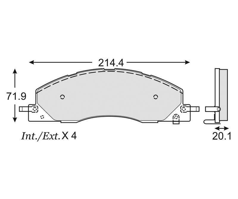 BALATA CERAMICA DELANTERA CERAMICA RAM 2500 4000 DIESEL